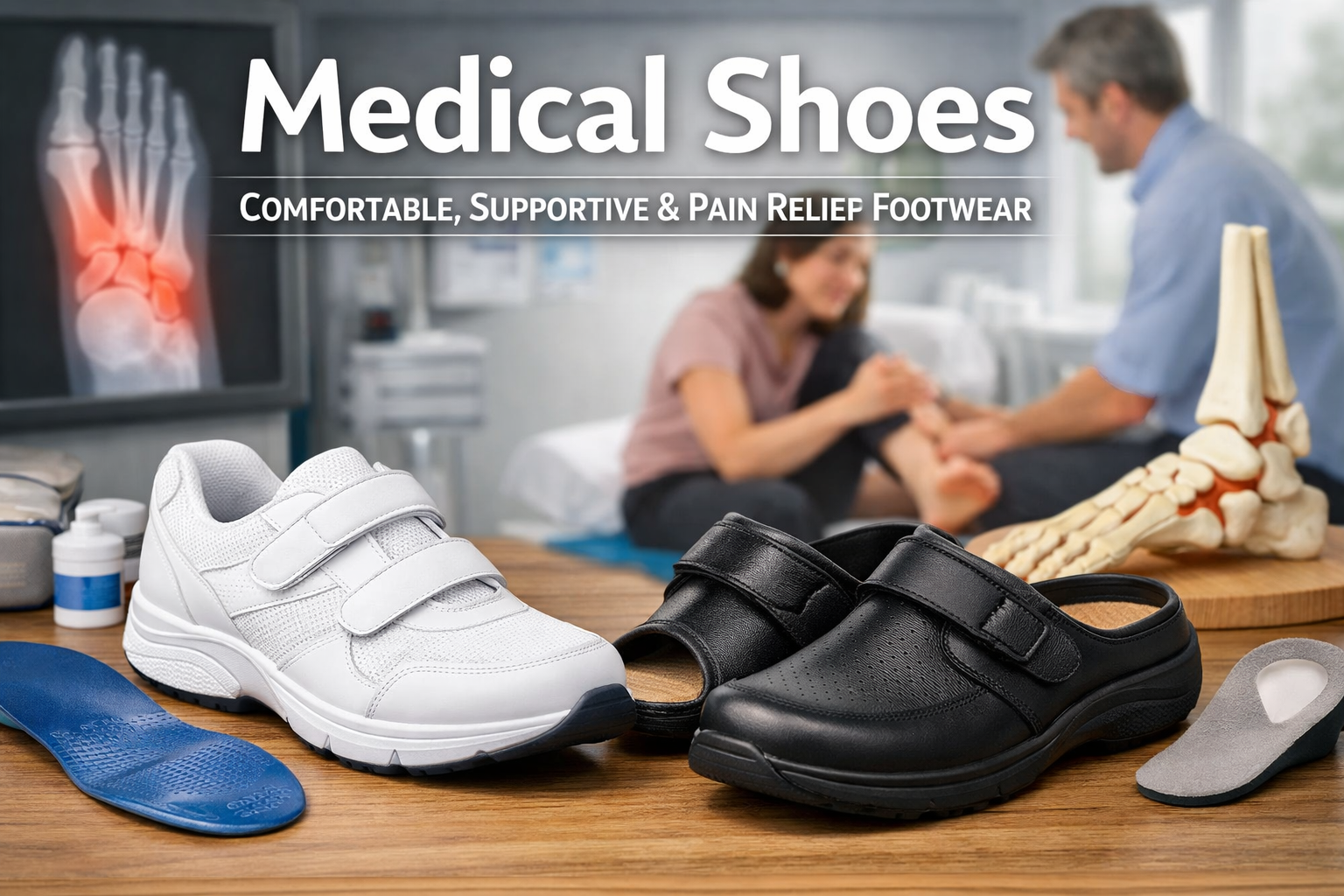 Medical Shoes Comfortable Supportive and Pain Relief Footwear