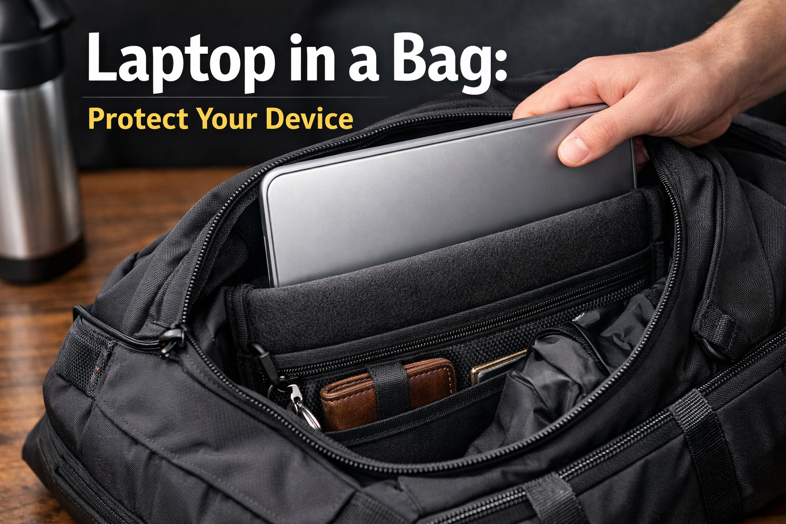 laptop in a bag Protect Your Device