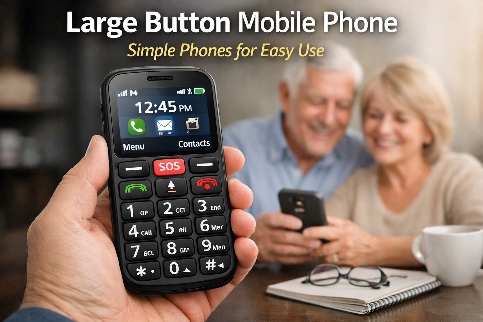 large button mobile phone Simple Phones for Easy Use
